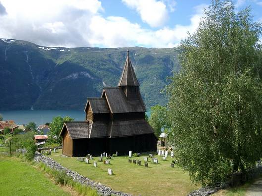 Rouben kostel v Urnesu v Norsku