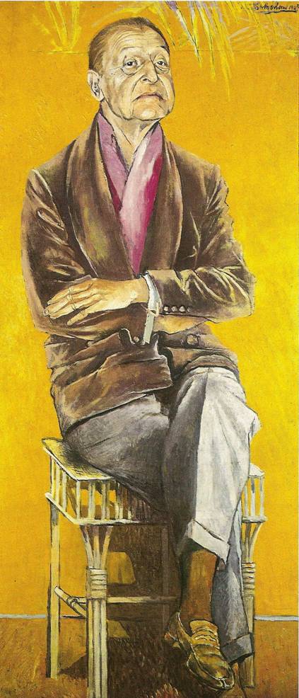 Sutherland Graham: Somerset Maugham, 137 x 65 cm (Londn, Tate Galery)
