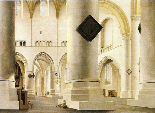 Saenredam Pieter: Grote Kerk vHaarlemu, 1636-1637, 60 x 82 cm