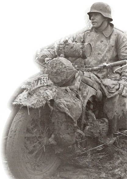 Zablcen nmeck motocyklista na vchodn front vjnu 1941