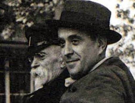Jan Masaryk se svm otcem Tomem Garriguem Masarykem