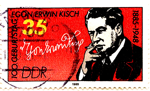 Egon Erwin Kisch (DDR- potovn znmka 1985)