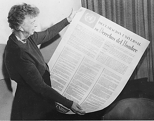 Eleanor Rooseveltov s Veobecnou deklaraci lidskch prv (1949)