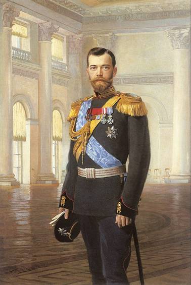 Portrt cara Mikule II podle Ernsta Linharta (1896)