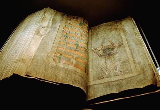 Mezi sbrky Rudolfa II. patil tak Codex Gigas
