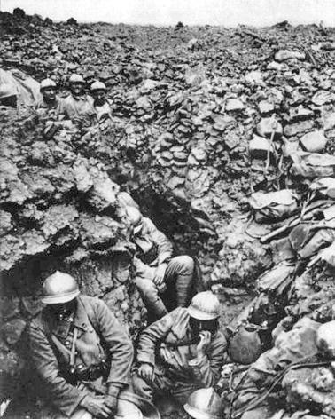 Francouzsk 87. pluk na kt 34 u Verdunu vroce 1916