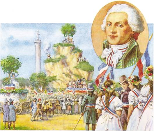 Vpaskm chrmu Notre Dame Robespierre slavnostn zavedl uctvn Nejvy bytosti