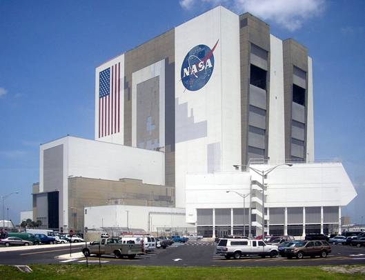 Montn hala s logem NASA