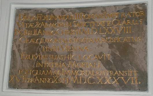 Hrob Ferdinanda II. trskho ve trskm Hradci v Rakousku