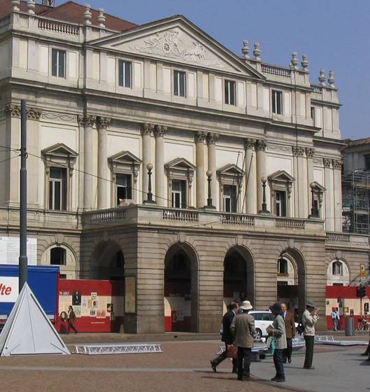 Divadlo La Scala v Miln, v prbhu rekonstruknch prac (2004)