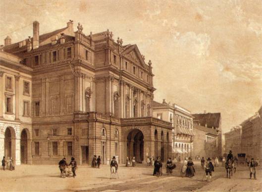Opern divadlo La Scala v 19. stolet