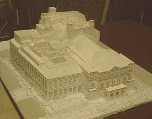 Model budovy opery La Scala